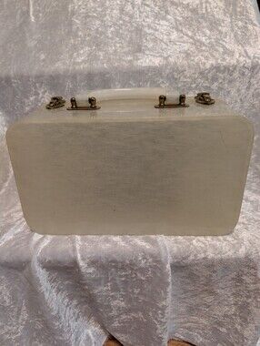 Vintage White Lucie  Box Bag